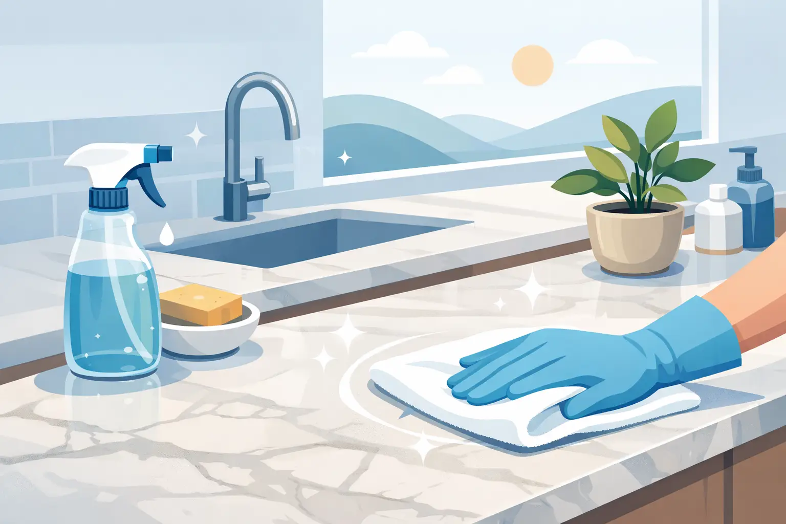 How to Clean Natural Stone Benchtops