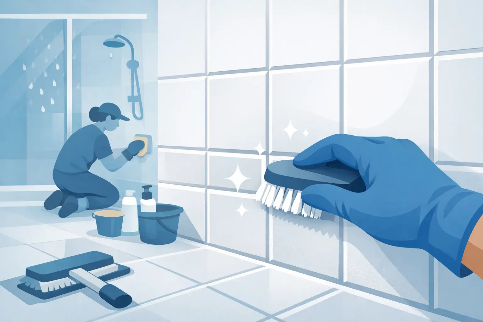 Detail Oriented Bathroom Cleaning for Grout Care