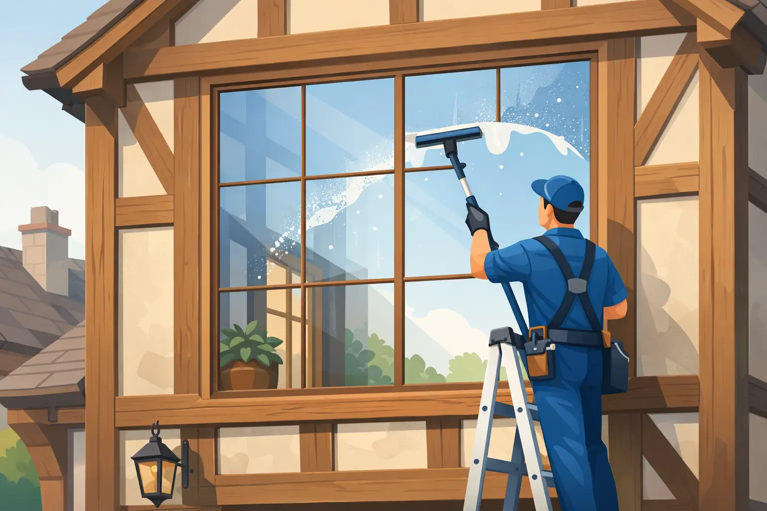 Window Cleaning for Heritage Timber Frames